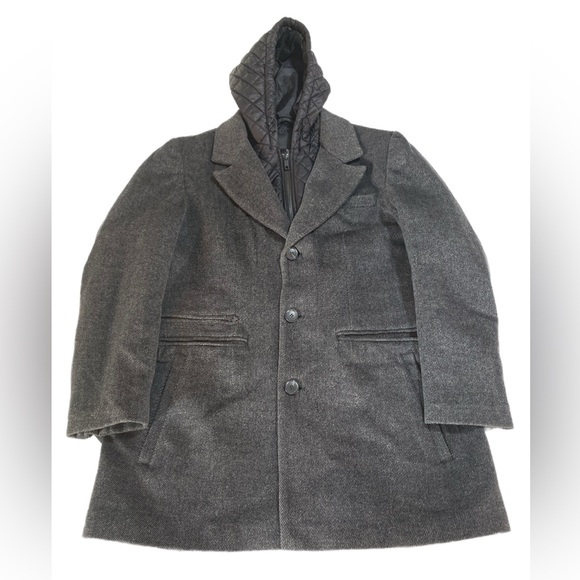 Men’s Seven 7 for all Mankind XL Single Breasted Wool Blend Coat Jacket Gray - Picture 1 of 14